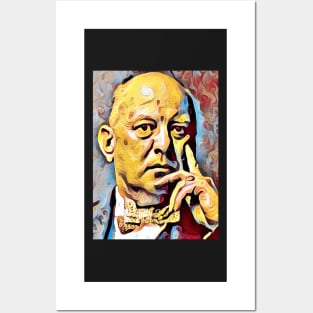 Aleister Crowley The Great Beast of Thelema  painted impressionist surrealist style Posters and Art